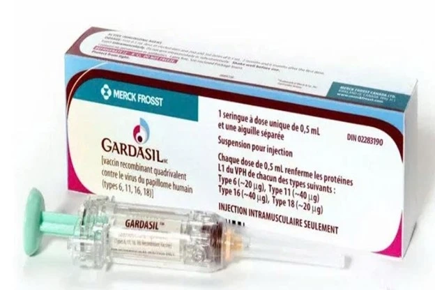 Vắc xin Gardasil do Mỹ sản xuất có khả năng phòng ngừa HPV type 6,11,16,18 