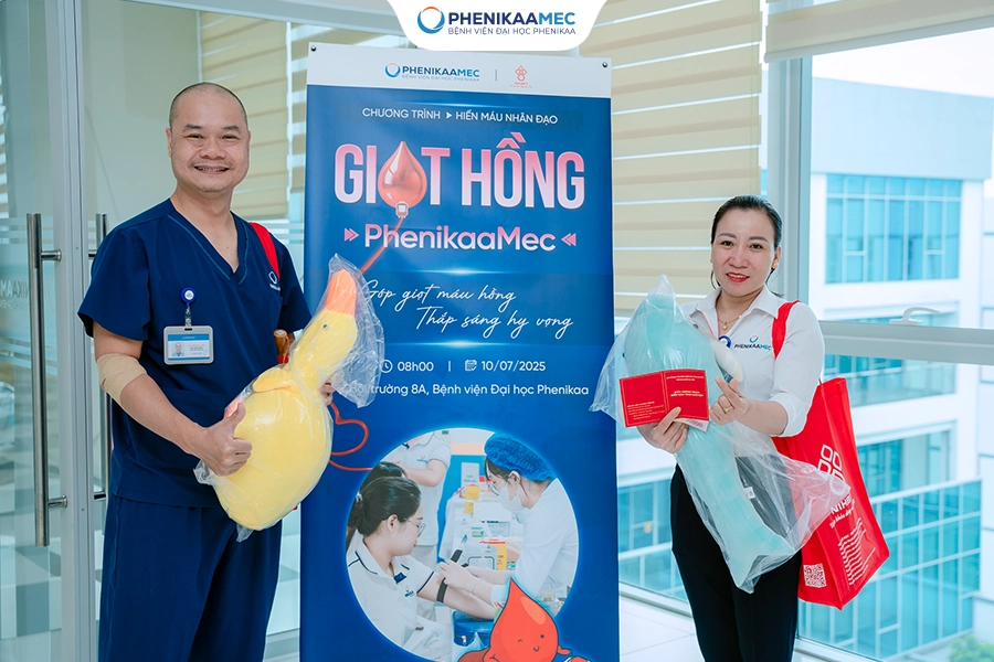 Chương trình hiến máu nhân đạo giọt hồng PhenikaaMec