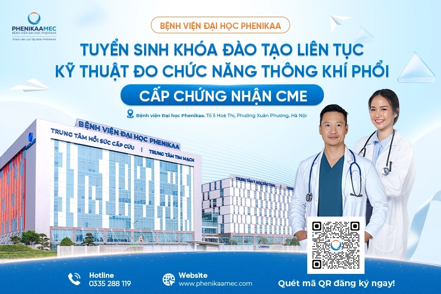 Thông báo tuyển sinh khóa đào tạo liên tục: Kỹ thuật đo chức năng thông khí phổi