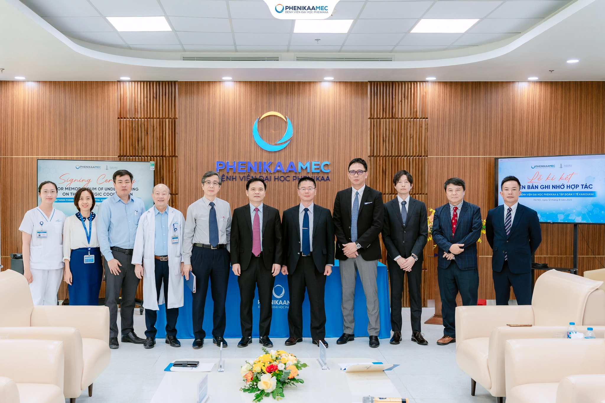 Bệnh viện Đại học Phenikaa và Tập đoàn Y tế Kaikoukai (Nhật Bản) ký kết hợp tác chiến lược 