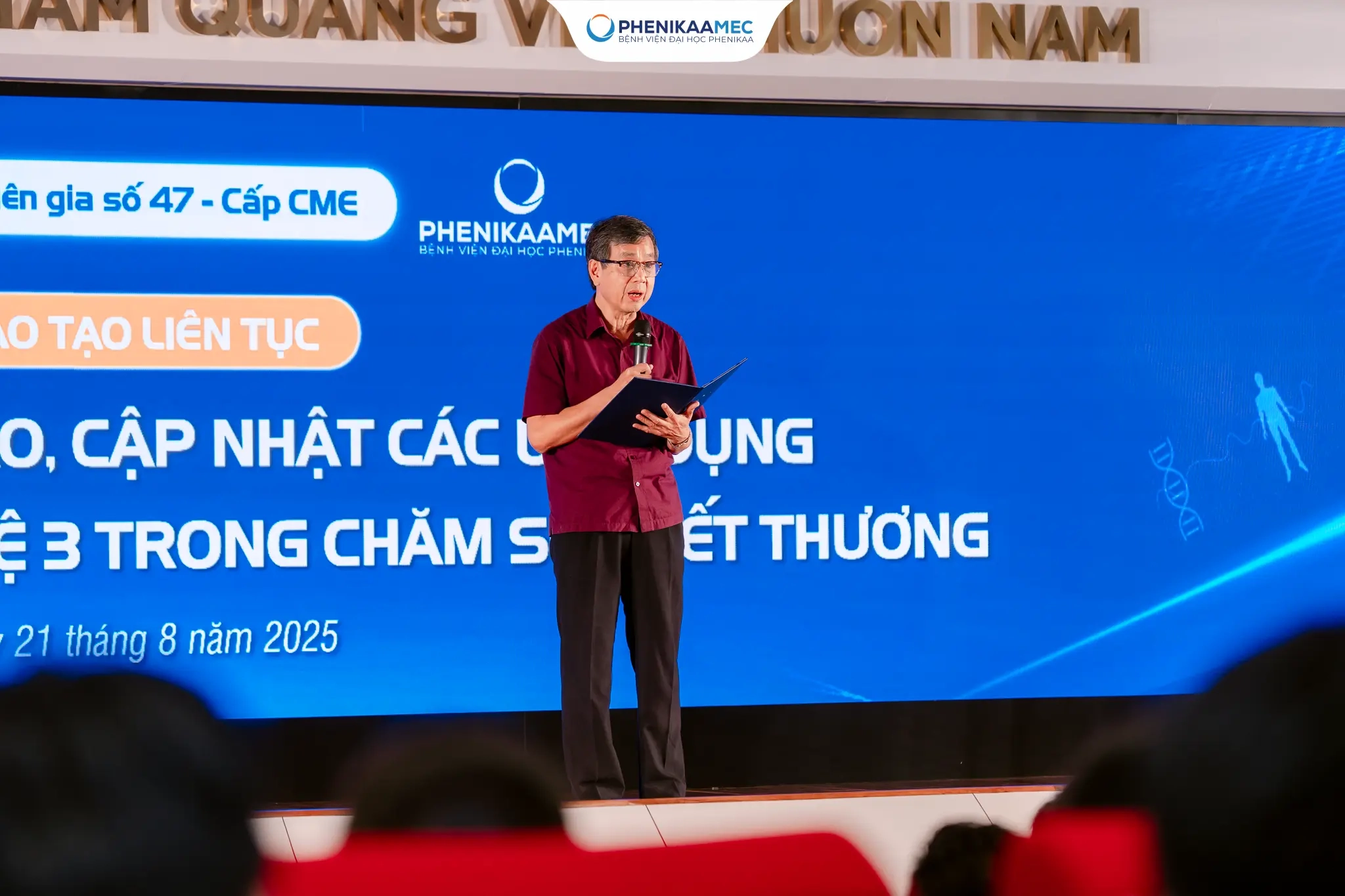 Hội thảo “Phục hồi chức năng sau đột quỵ não và cập nhật công nghệ xung kích thế hệ 3 trong chăm sóc vết thương” 