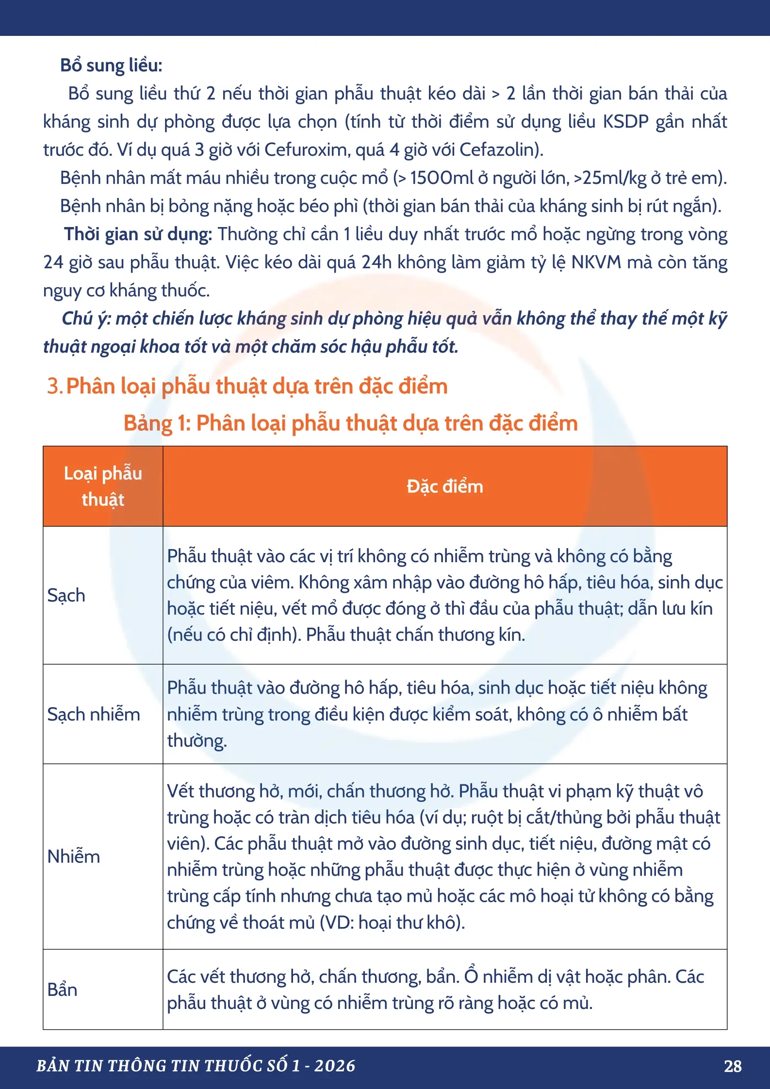 Bản tin thông tin thuốc số 1 2026
