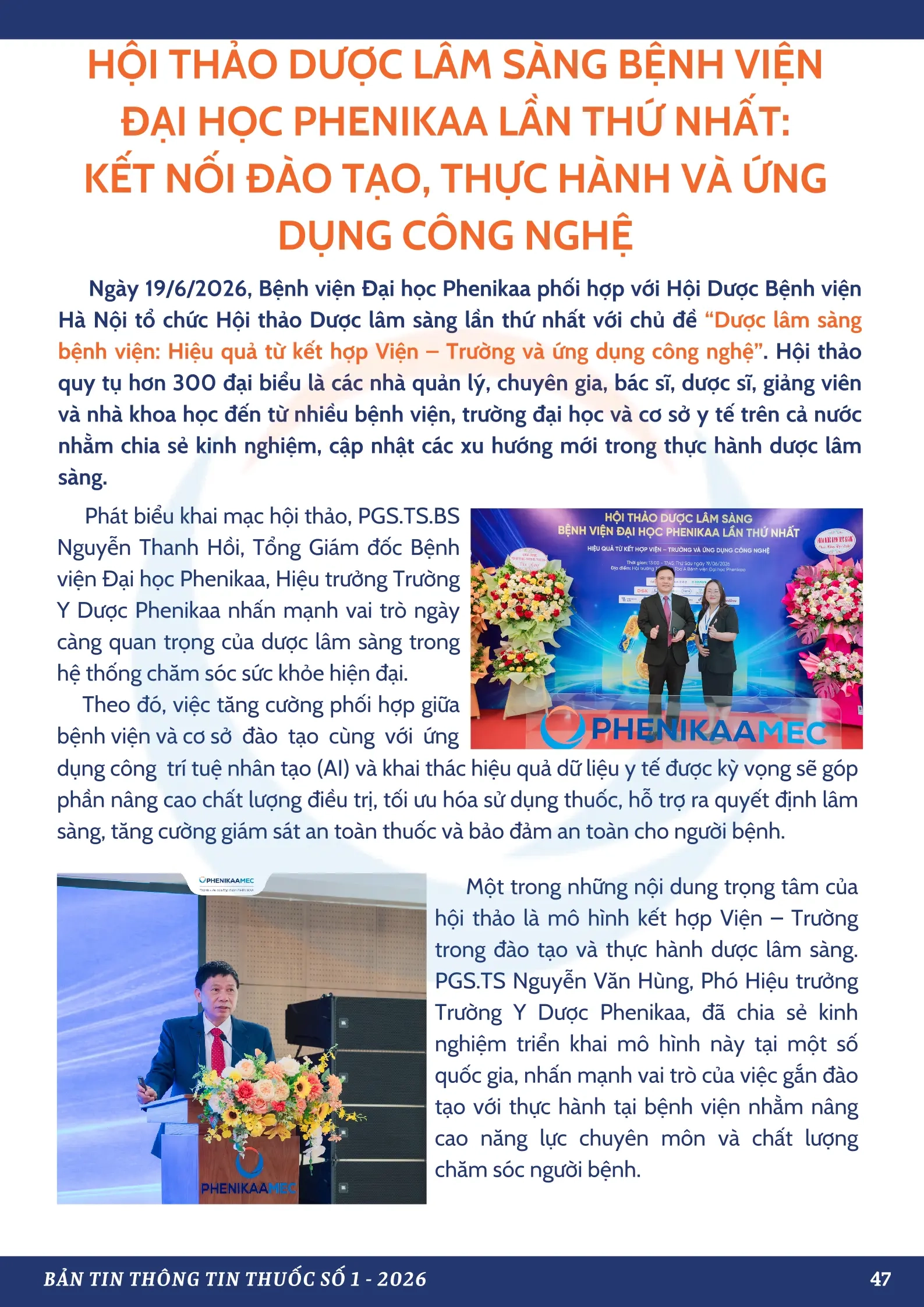 Bản tin thông tin thuốc số 1 2026