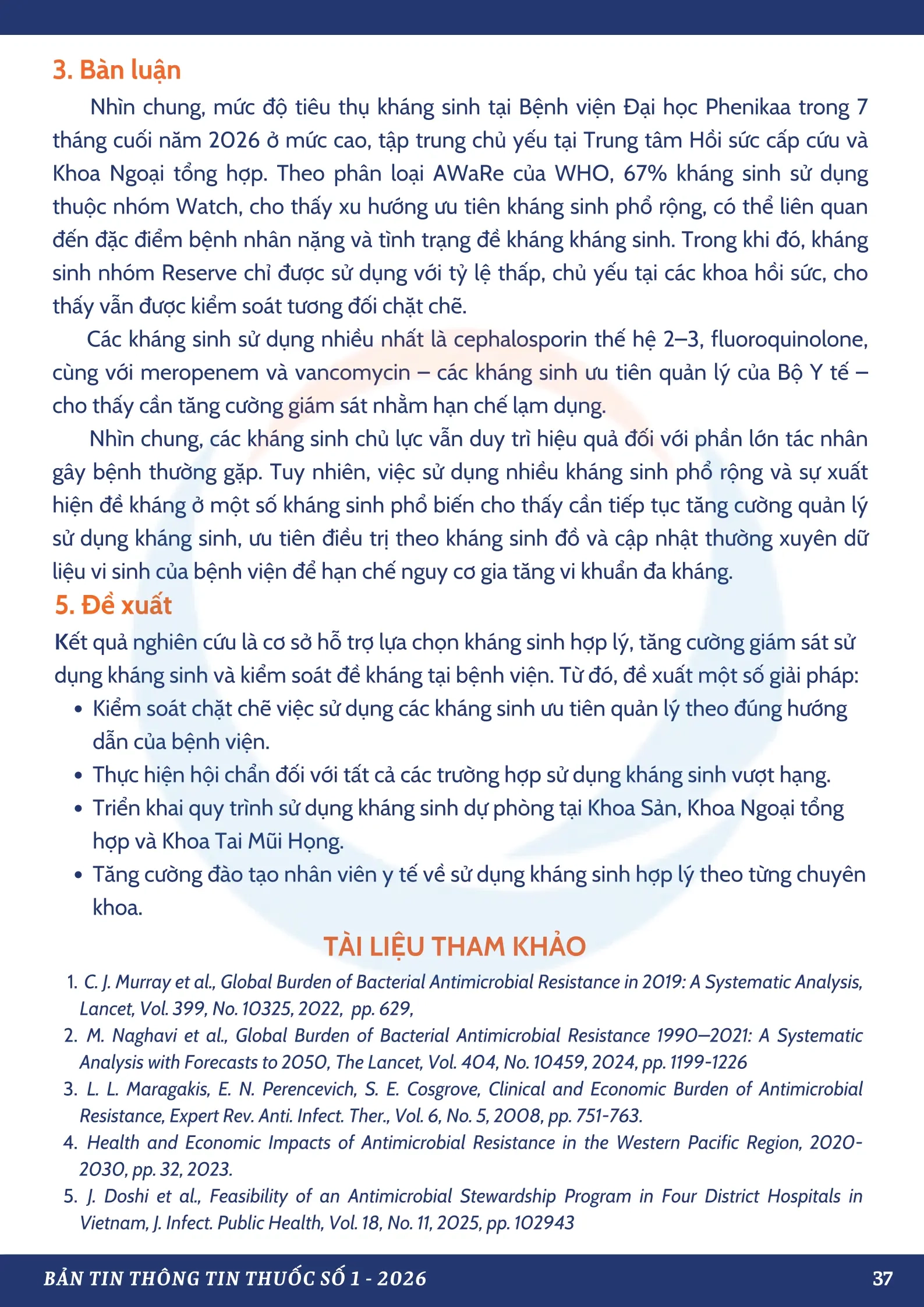 Bản tin thông tin thuốc số 1 2026
