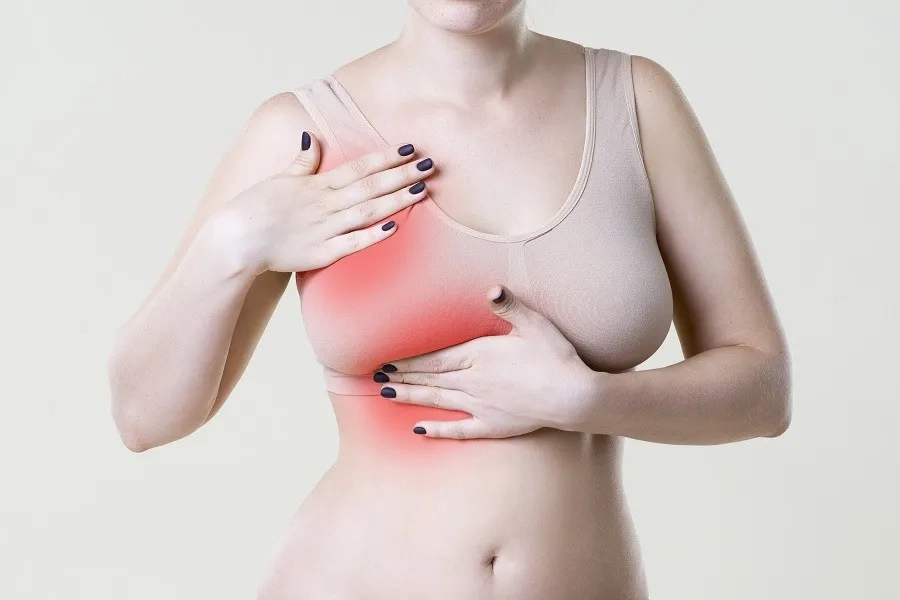 Tình trạng sưng đau vú là dấu hiệu ung thư vú giai đoạn cuối thường gặp