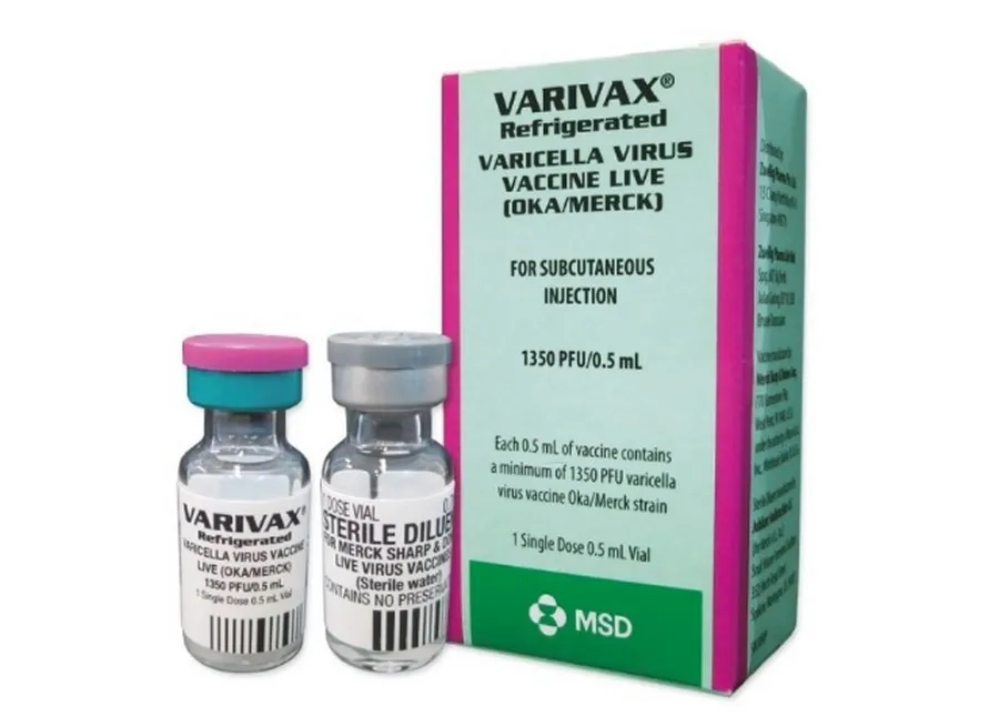 Varivax là vắc xin phòng ngừa thủy đậu do Mỹ sản xuất 