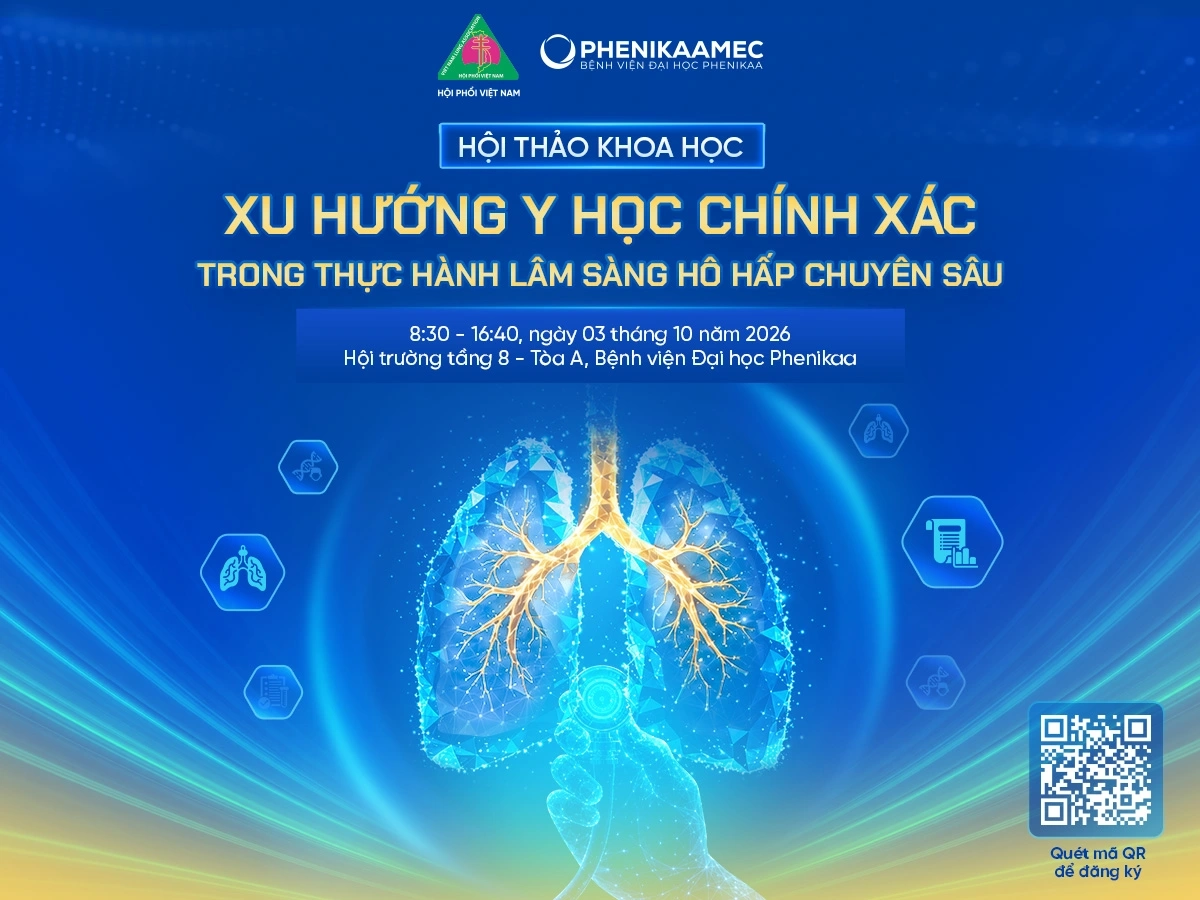 Thông báo mời tham dự Hội thảo Khoa học “Xu hướng Y học chính xác trong thực hành lâm sàng Hô hấp chuyên sâu”